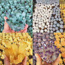 Load image into Gallery viewer, Crystal Clusters Wholesale yellow crystal clusters green crystal clusters purple crystal clusters white crystal clusters (GIFT BOX)
