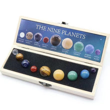 Load image into Gallery viewer, Crystal Planet Set | Crystal Mini Sphere Planet Set | Crystal Planets | Crystal Gifts Set | Crystal Marble Planets Astronomy -crystal gift
