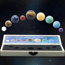 Load image into Gallery viewer, Crystal Planet Set | Crystal Mini Sphere Planet Set | Crystal Planets | Crystal Gifts Set | Crystal Marble Planets Astronomy -crystal gift
