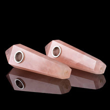 Load image into Gallery viewer, Natural rose Quartz Crystal Pipes Crystal Pipe-Quartz Pipe-Crystal Pipe-Crystal Gift-Birthday Gift
