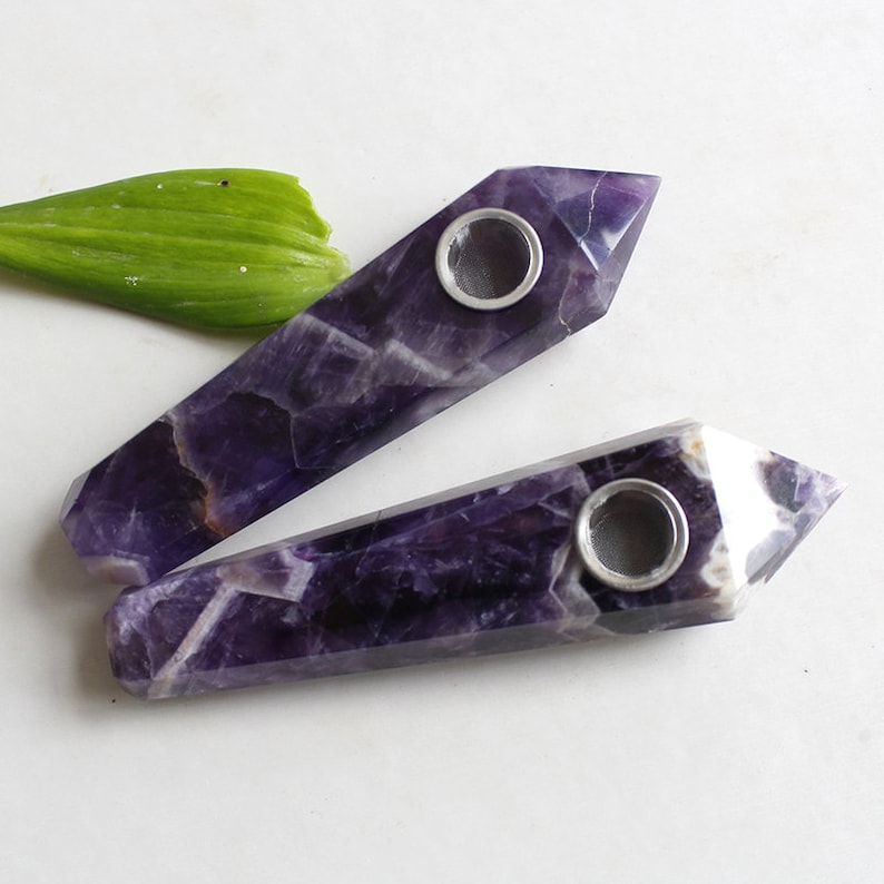 Natural Dream Amthyst Pipes Crystal Pipe-Quartz Pipe-Crystal Pipe-Crystal Gift-Birthday Gift