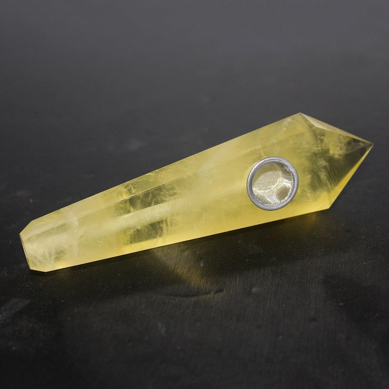 Natural Citrine Pipes Crystal Pipe-Quartz Pipe-Crystal Pipe-Crystal Gift-Birthday Gift